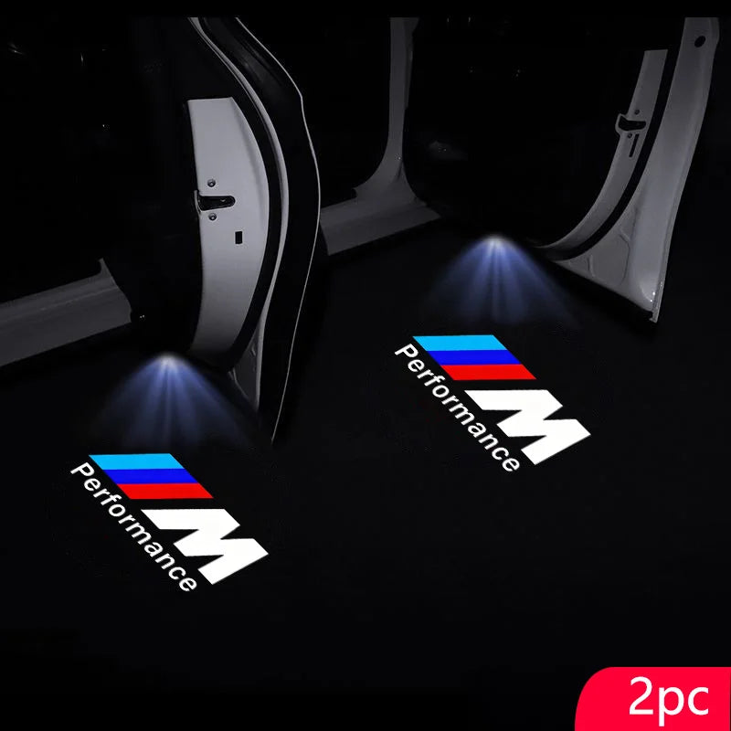 2Pcs Led HD Car Door Welcome Light Projector Lamps For BMW M Performance F20 F40 F22 F30 E90 F32 F06 F07 F46 E60 M5 Accessories