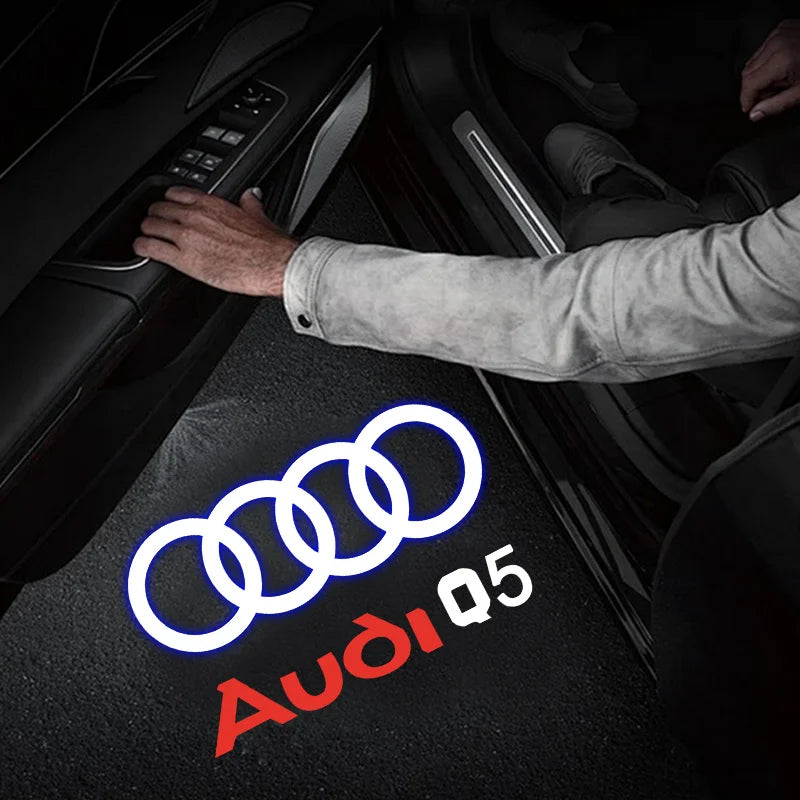 Led Car Accessorie For Audi S line A3 A4 A5 A6 B6 B7 B8 C5 C6 C7 A7 A8 Q3 Q5 Q7 TT Car Logo Laser Projector Welcome Door Lights
