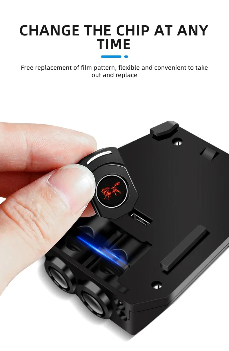 Novelty Cartoon Car Light Wireless Dynamic Projector LED Car Door Lamp Children Animetion Atmosphere Decor Light Warning Welcome
