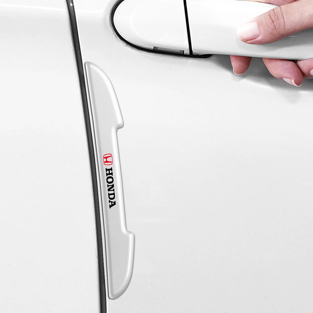 Car Door Edge Transparent Anti Scratch Protection Bumper Scuff Plate Stickers For Honda City HRV Jazz Accord Civic CRV valvecore