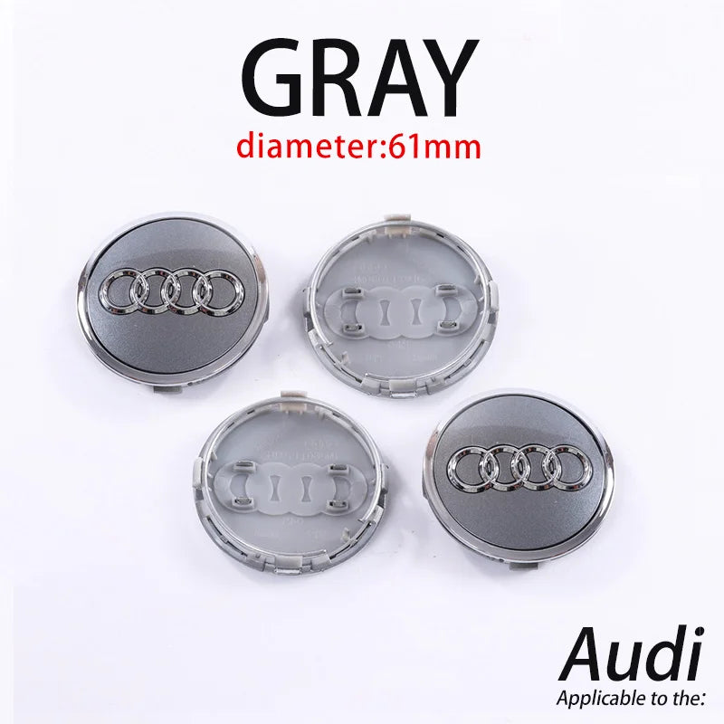 Audi Wheel Center Cap Hub Covers 60-69mm – A3 to Q8