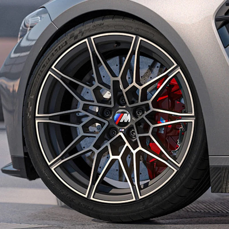 4Pcs 56mm 60mm 65mm Car Wheel Tire Center Emblem Decal For BMW M E90 E60 E46 E39 F10 E87 X3 X4 X1 G30 G20 Cover Hub Caps Sticker