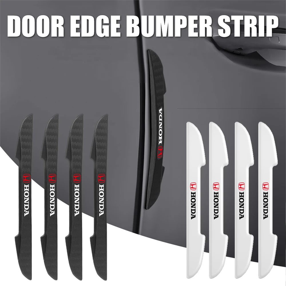 Car Door Edge Transparent Anti Scratch Protection Bumper Scuff Plate Stickers For Honda City HRV Jazz Accord Civic CRV valvecore