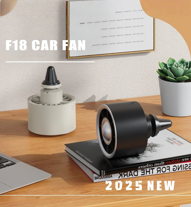 Car Small Fan Car Air Conditioning Outlet Clip Fan 3 Speed Adjustable USB Turbocharger For Daily Life Colorful Mini Fan