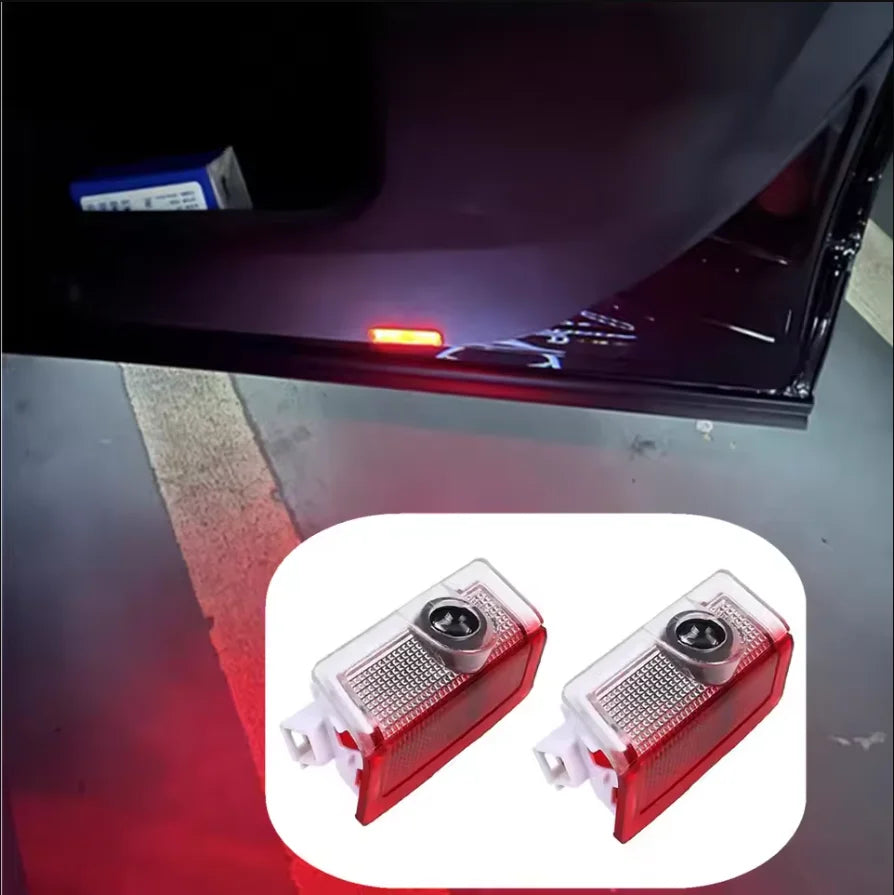 2X For Mercedes Benz W176 W177 W246 W205 W212 W213 W166 X253 LED Car Door Projector Welcome Ghost Shadow Light Bulbs Accessories