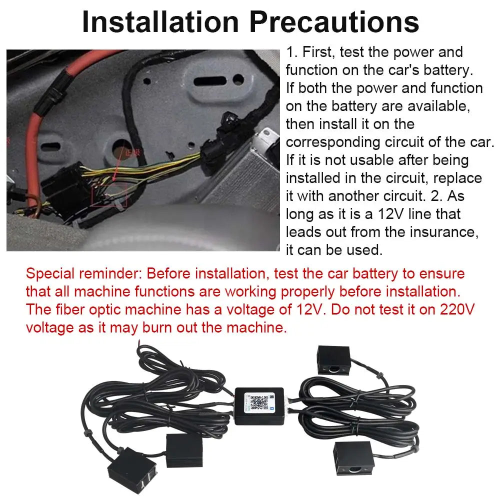 RGBW 1/2/4/6/8 split machine 2400x household car roof starry sky light kit roof fiber optic ceiling