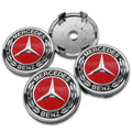 4Pcs 60mm 75mm Car Wheel Center Hub For Mercedes Benz AMG class W205 W203 GLC GLK W206 W220 W211 A180 Cap Rim Cover Accessories
