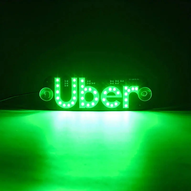 Led Light Sign For Car, Taxi Sign Light Windshield, Led Decal With Suction Cups, Usb Plug For Vehicle,driver Accessories