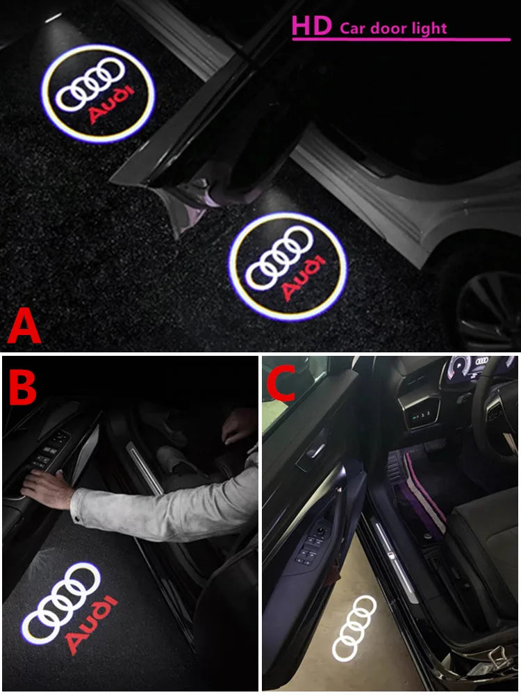 Audi LED Logo Laser Door Light – Quattro S Line