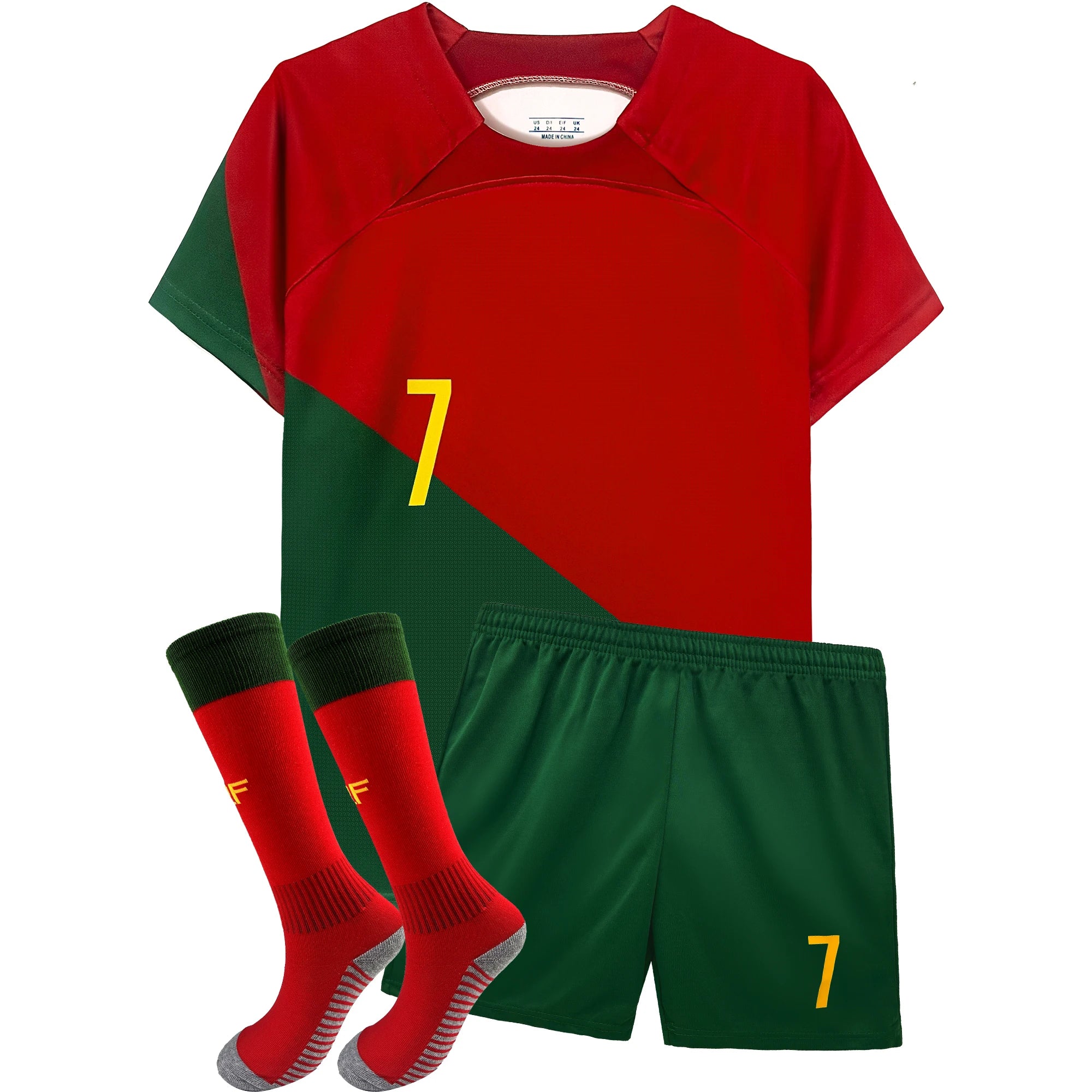 Portugal Kids Soccer Jersey Set