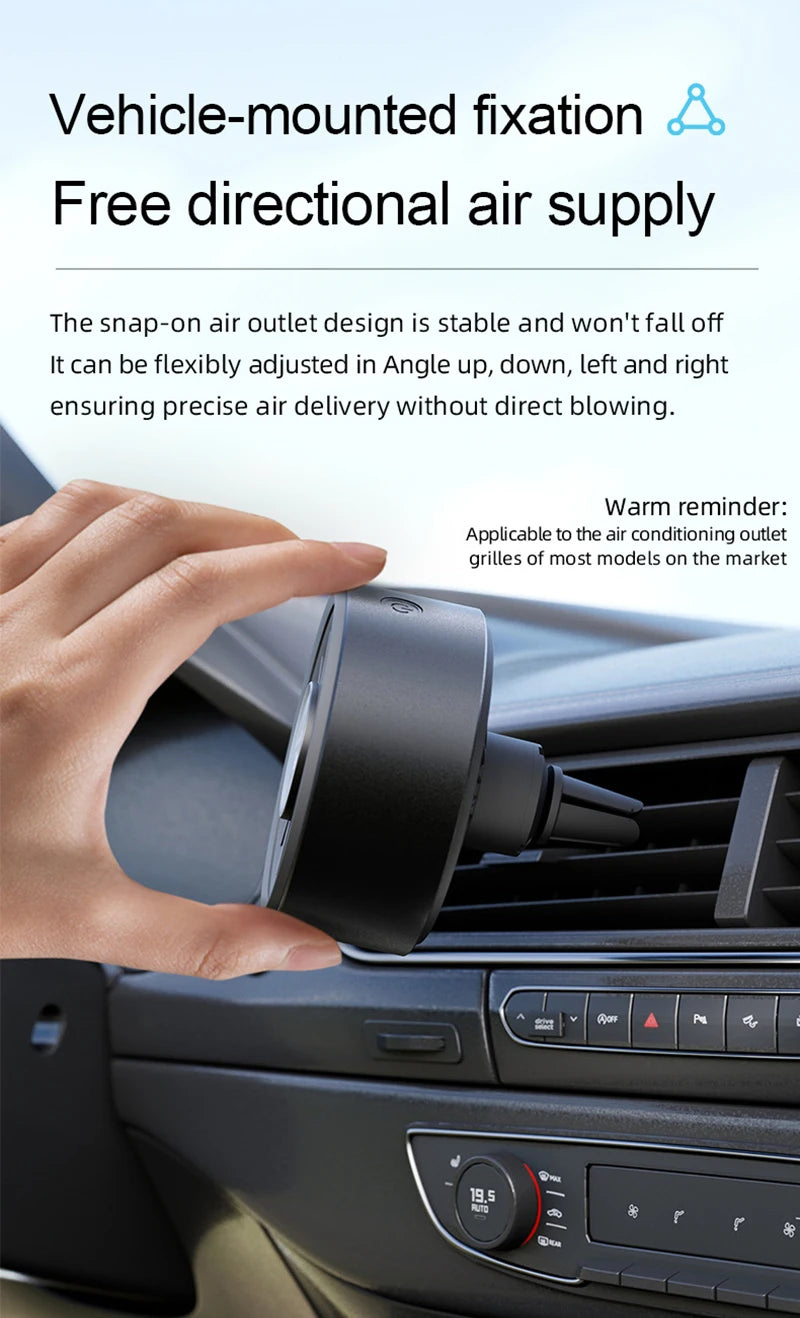 Car USB Fan Mini Portable Clip on Aroma Diffuser 2 in 1 Strong Wind Car Vent Fan Air Freshener RGB Light Car Accessories