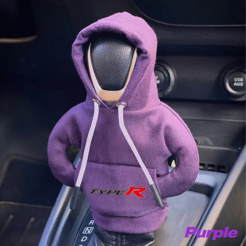 Hoodie Car Gear Shift Knob Cover Manual Handle Change Lever Cover For Honda TYPER Civic XR-V HR-V Accord Odyssey Auto Styling