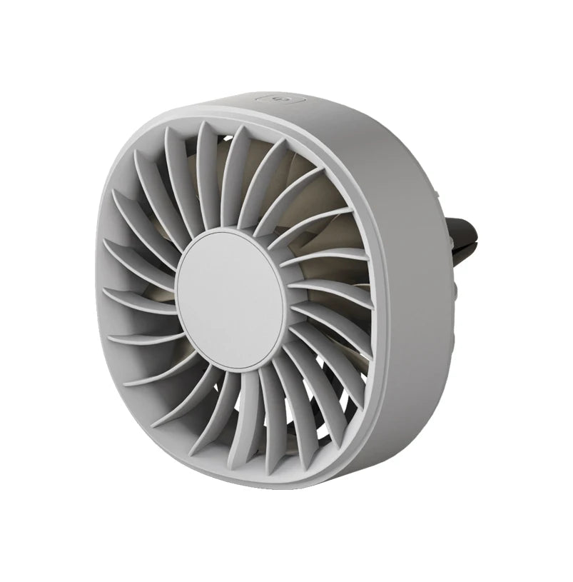 Portable Mini Car Fan Fast Cooling Car Air Outlet Electric USB Fan with Colorful Light Fan 3 Speed Adjustable Auto Accessories
