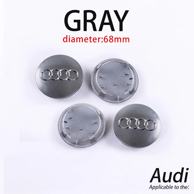 Audi Wheel Center Cap Hub Covers 60-69mm – A3 to Q8