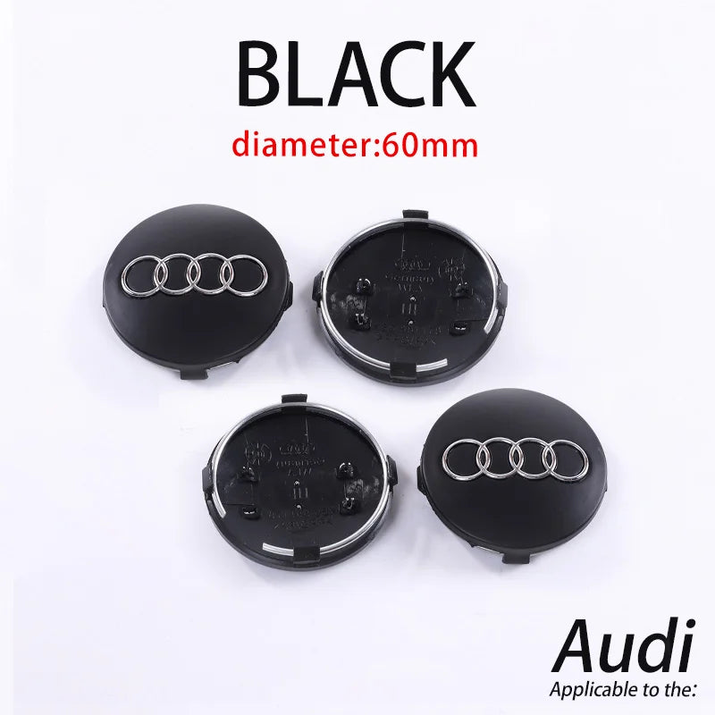 Audi Wheel Center Cap Hub Covers 60-69mm – A3 to Q8