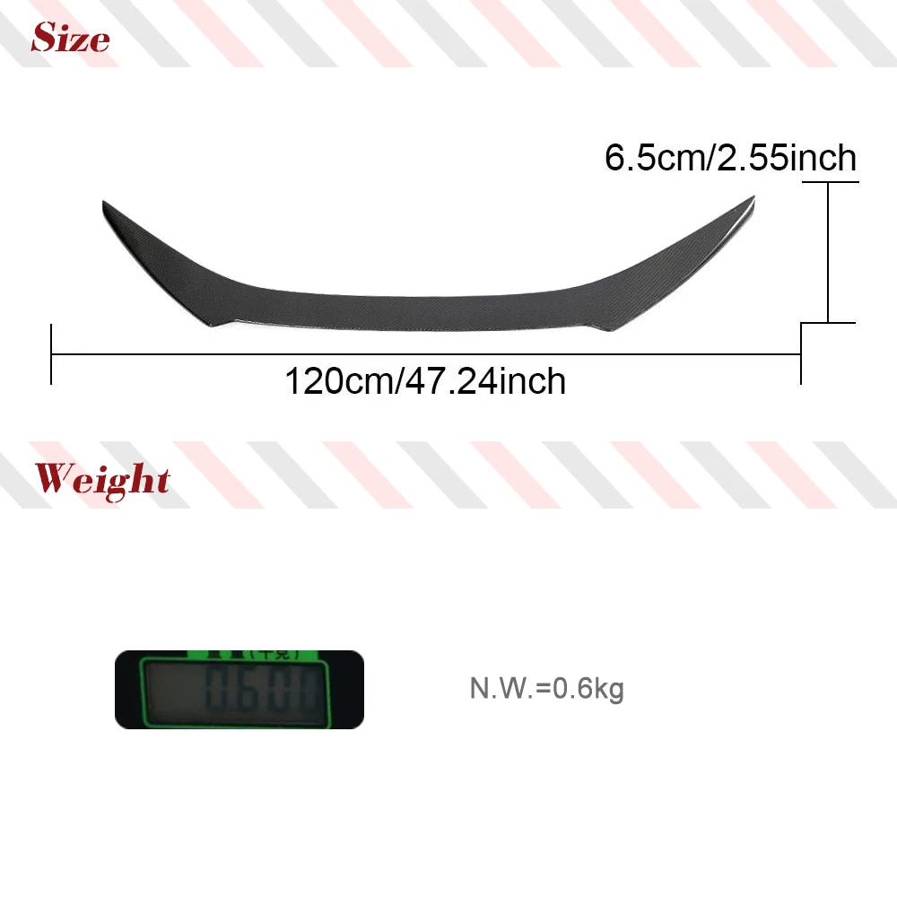 For Lexus RCF RC F 2015-2018 Auto Car Rear Trunk Lid Spoiler Wing Car Exterior Trim Car Rear Trunk Racing Spoiler Carbon Fiber