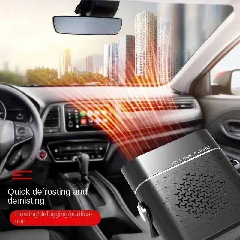 Car Heater Fan 150W 12V/24V Car Heater Electric Cooling Heating Auto Windshield Defroster Defogging Demister Car Anti-Fog Heater