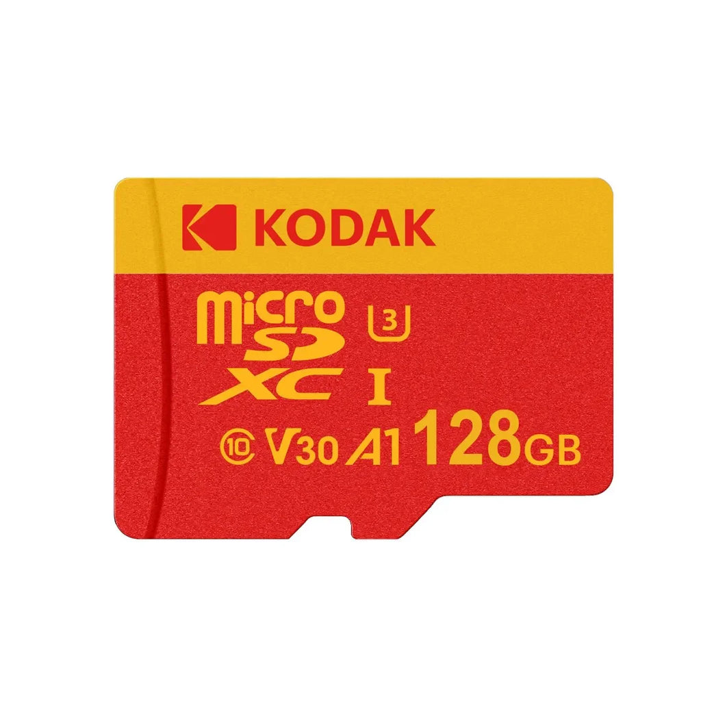 KODAK Micro SD Card U3 V30 128GB 256GB 64GB 4K High Speed TF Card for Phone Camera Drone Original TYPE-C Reader