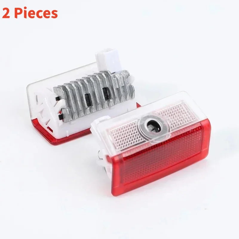 2X For Mercedes Benz W176 W177 W246 W205 W212 W213 W166 X253 LED Car Door Projector Welcome Ghost Shadow Light Bulbs Accessories