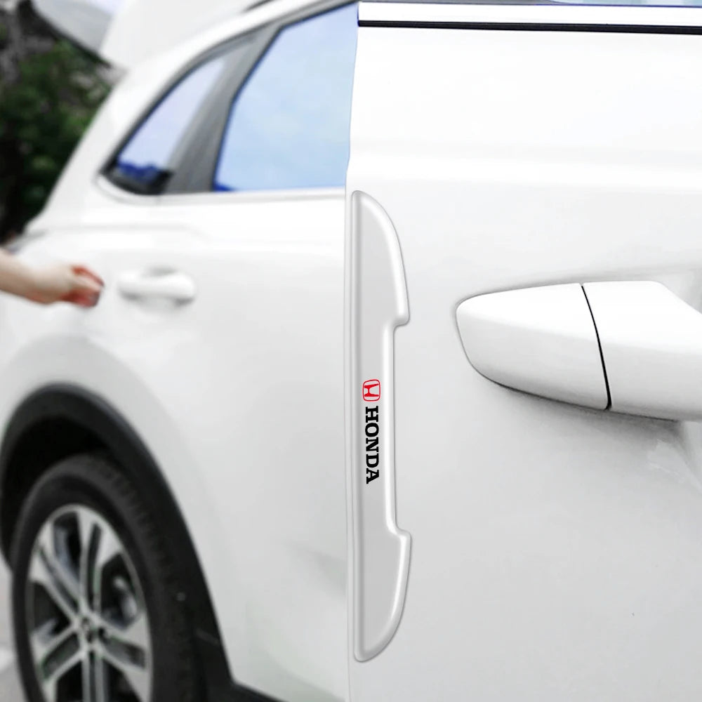 Car Door Edge Transparent Anti Scratch Protection Bumper Scuff Plate Stickers For Honda City HRV Jazz Accord Civic CRV valvecore