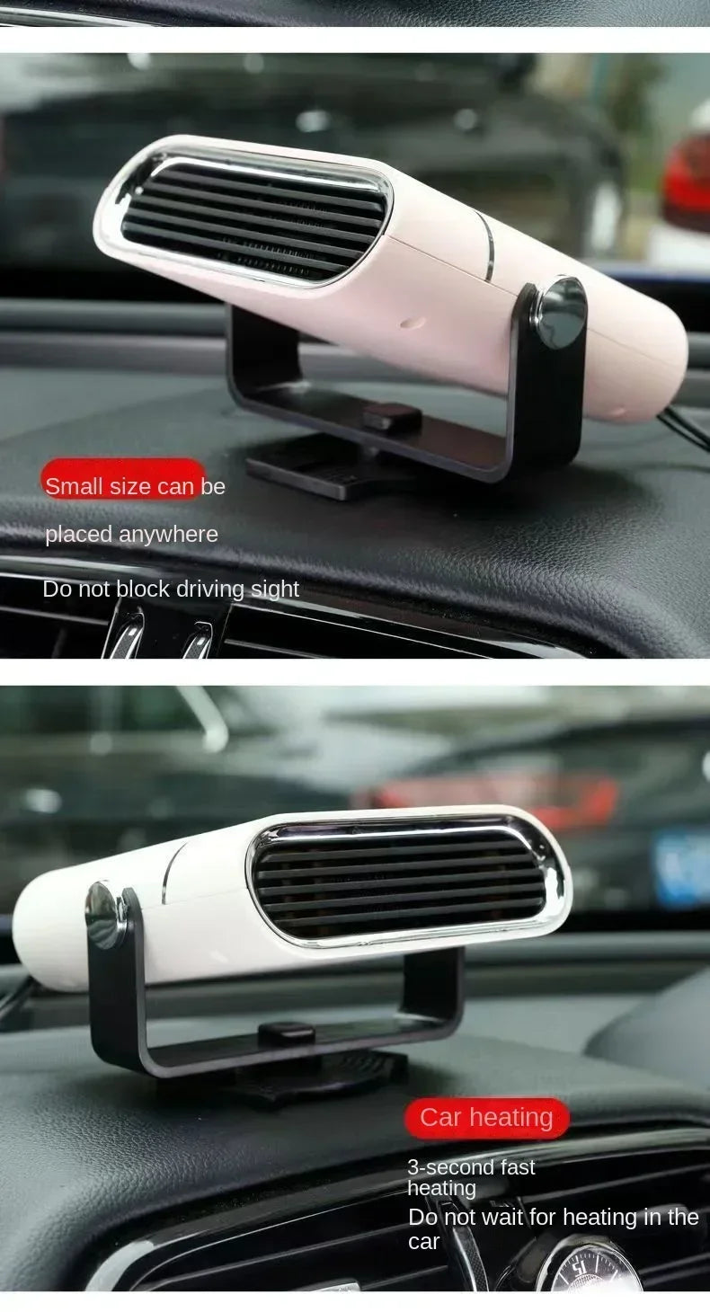 Car Heater Fan 150W 12V/24V Car Heater Electric Cooling Heating Auto Windshield Defroster Defogging Demister Car Anti-Fog Heater