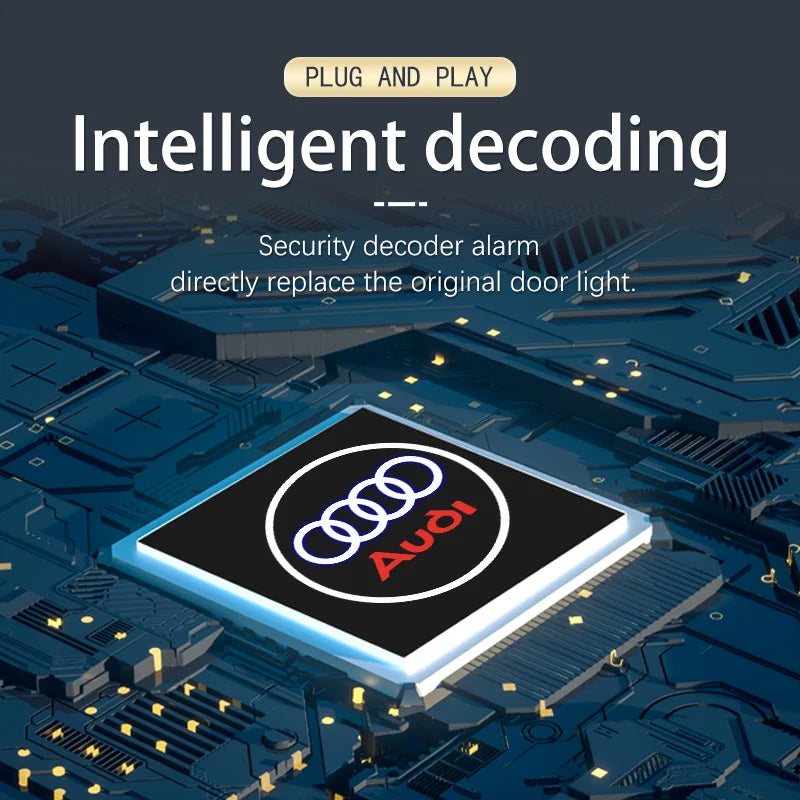 Audi LED Emblem Door Welcome Light – Quattro A3-A8 Q3-Q7