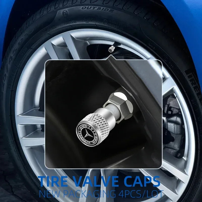 For W206 Class C200L CLA GLA Mercedes Benz W203 W220 W213 W211 W212 W201 Car Wheel Tire Valve car accessories