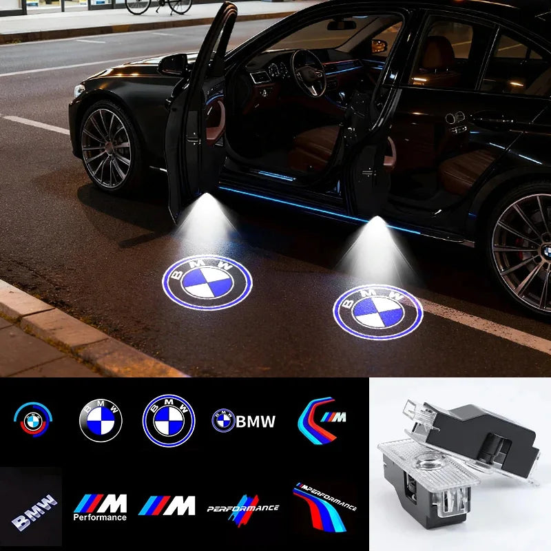 2/4Pcs for BMW X1-X6 series E81 E82 E87 E88 F20 F21 20-18 projector G11 G12 G30 G31 Car LED welcome light is suitable Accessory