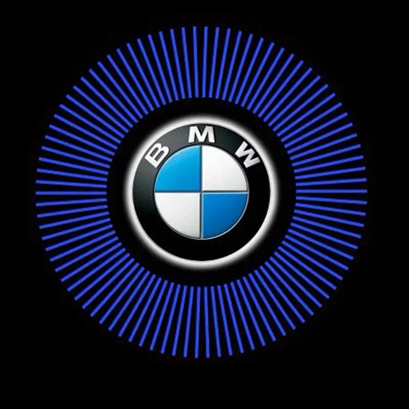 2PCS car door LED welcome light is suitable for BMW M1X1 X2 X3 X4 X5 X6 X7 car lamp wireless light induction lamp accessories.