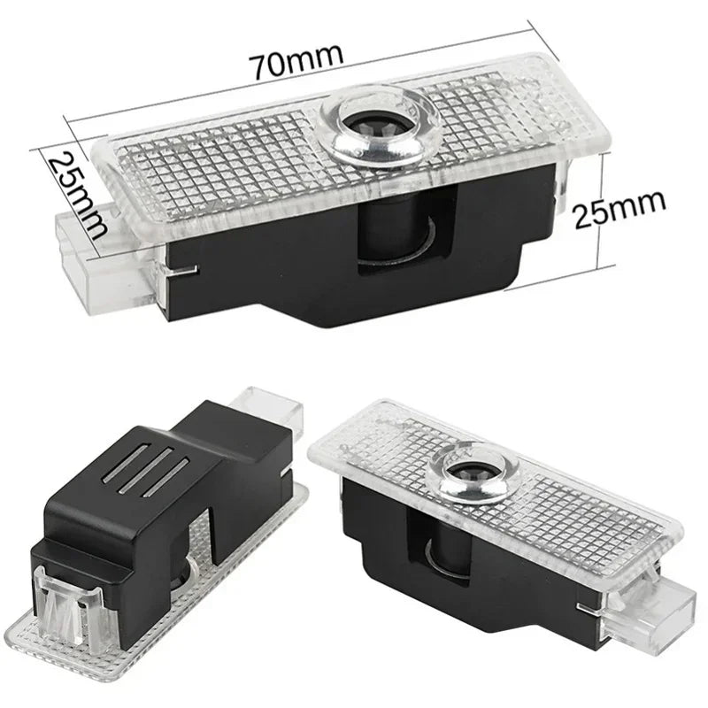 2PCS Upgraded LED Laser Car Door Welcome Anti Fade HD Projector Courtesy Shadow Light Easy Install Replacement Parts For BMW