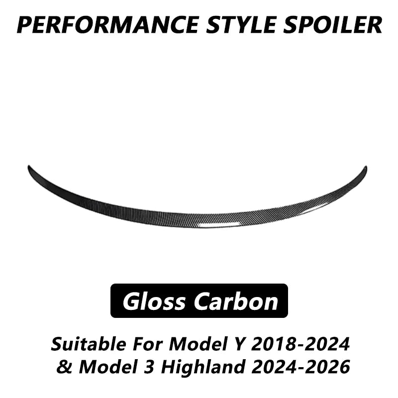 For Tesla Model 3 / Model 3 Highland / Model Y 2018-2026 Performance Style Spoiler ABS Rear Wing Trunk Wings Tesla Accessories