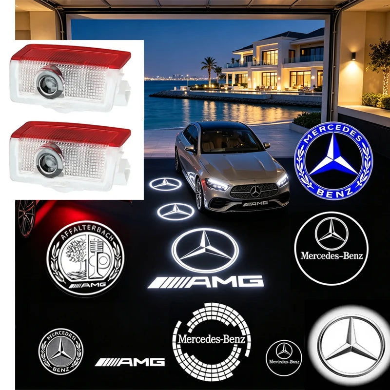 For Mercedes Benz X166 H247 X156 X253 C253 X167 W464 W176 W177 W246 W205 W212 W213 W167 W166 LED Car Door Welcome Warning Light