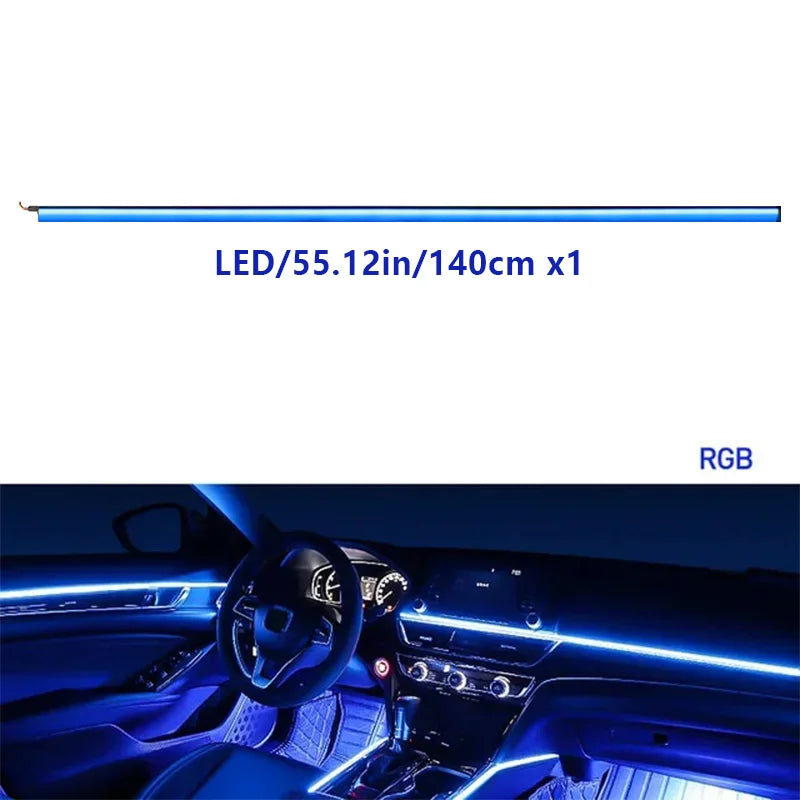 Premium Car Interior Ambient Light Kit – 64 Color App Control
