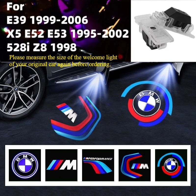 2/4p Applicable to the door LED welcome light E39 of BMW Group 1999-2006 x5 x52 e53 1995-2002 528i 1998 z8.Quick delivery