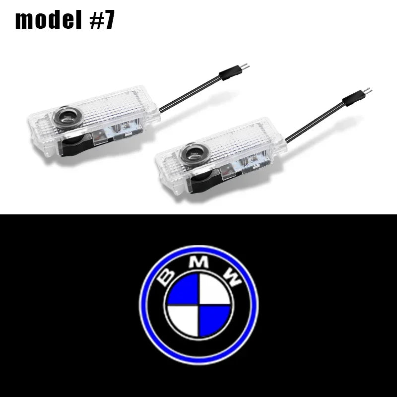 2Pcs For BMW E89 E88 E72 F16 F18 E63 E64 F13 F12 E65 E66 E67 E68 Car LED Welcome Lamp BMW Logo Door Ghost Shadow Light Projector
