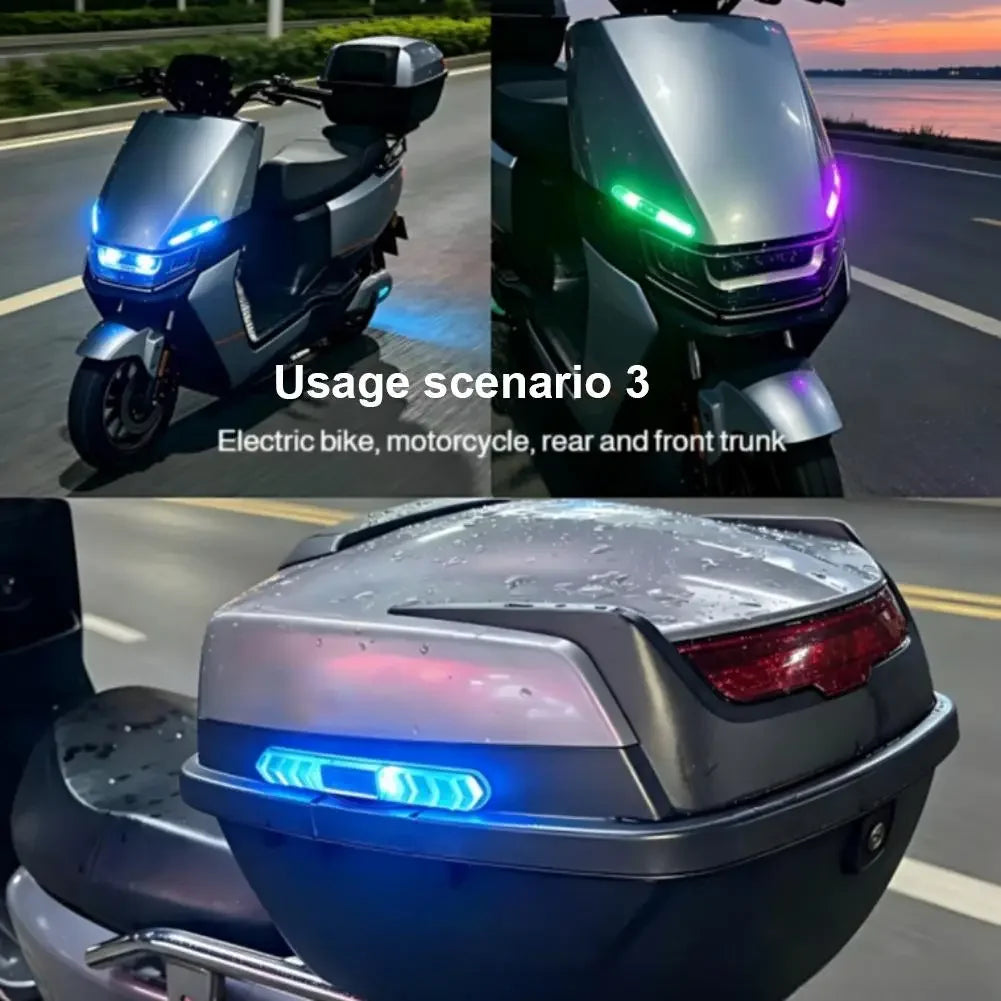 Car Door LED Anti-Collision Light, Solar Powered, Colorful Flash, Protect Your Car & Improve Night Visibility