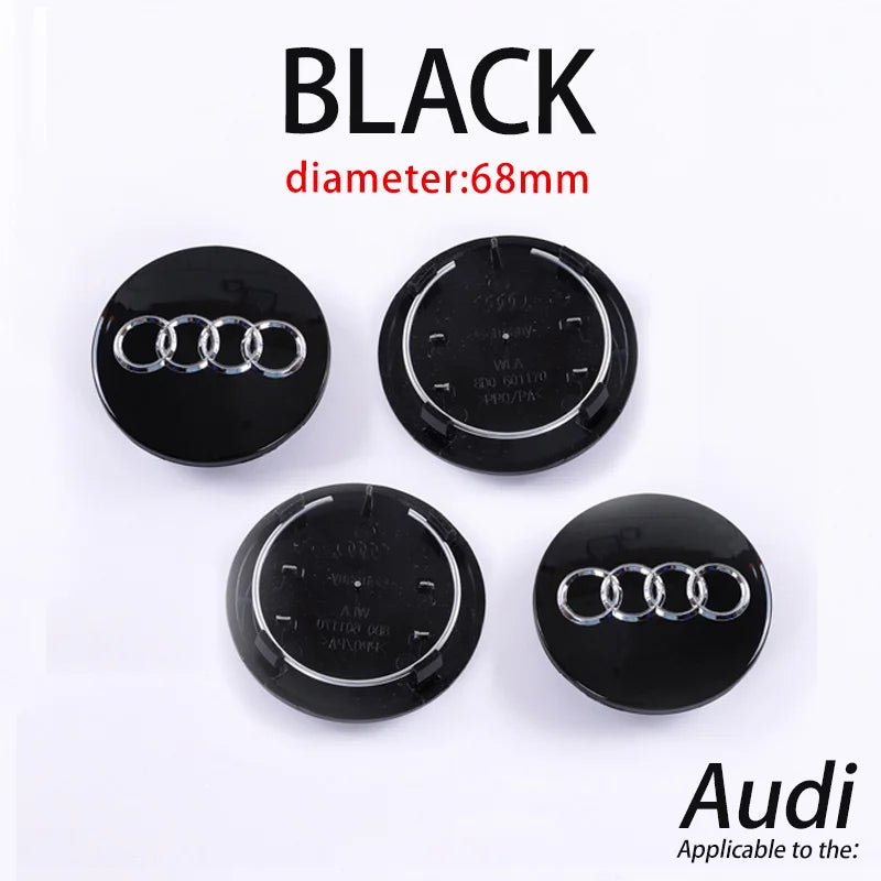 Audi Wheel Center Cap Hub Covers 60-69mm – A3 to Q8