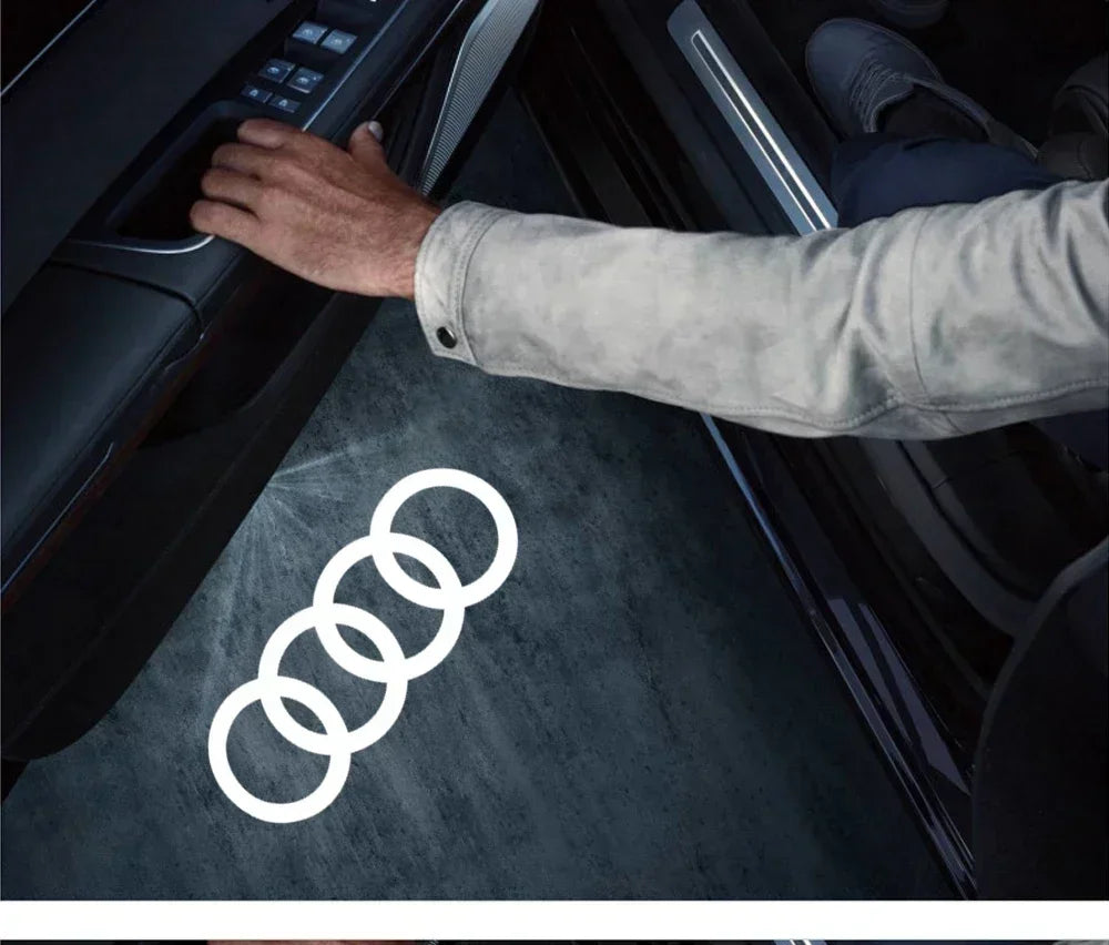 Led Car Door logo Welcome Light For Audi A4 B5 B6 B7 B8 B9 A1 A3 8V 8P 8L A6 C5 C6 C7 A5 A7 A8 Q3 Q5 Q7 TT S3 S6 Sline Quattro