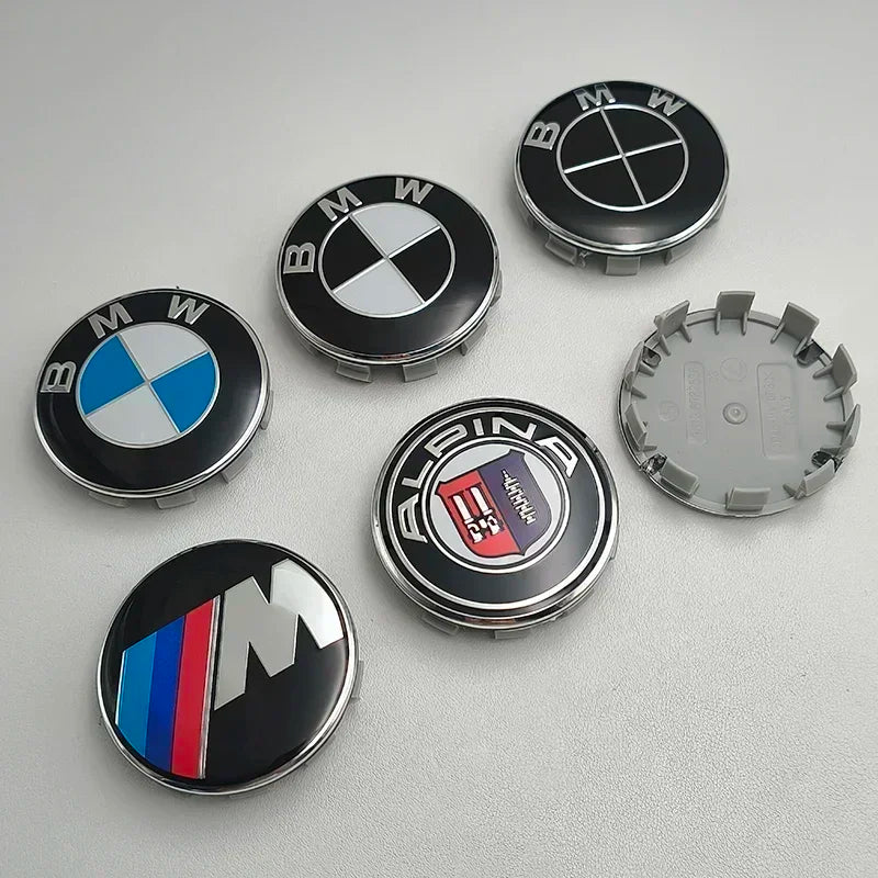 4Pcs 68mm Automobile hub center cover  for BMW E46 E39 E60 E90 E53 E36 E30 E87 F10 F30 X1 X3 x5 X6 x7 decoration accessories