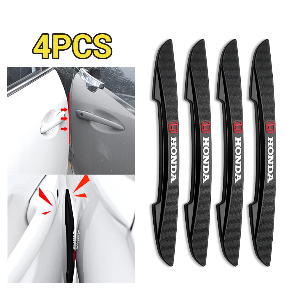 Car Door Edge Transparent Anti Scratch Protection Bumper Scuff Plate Stickers For Honda City HRV Jazz Accord Civic CRV valvecore