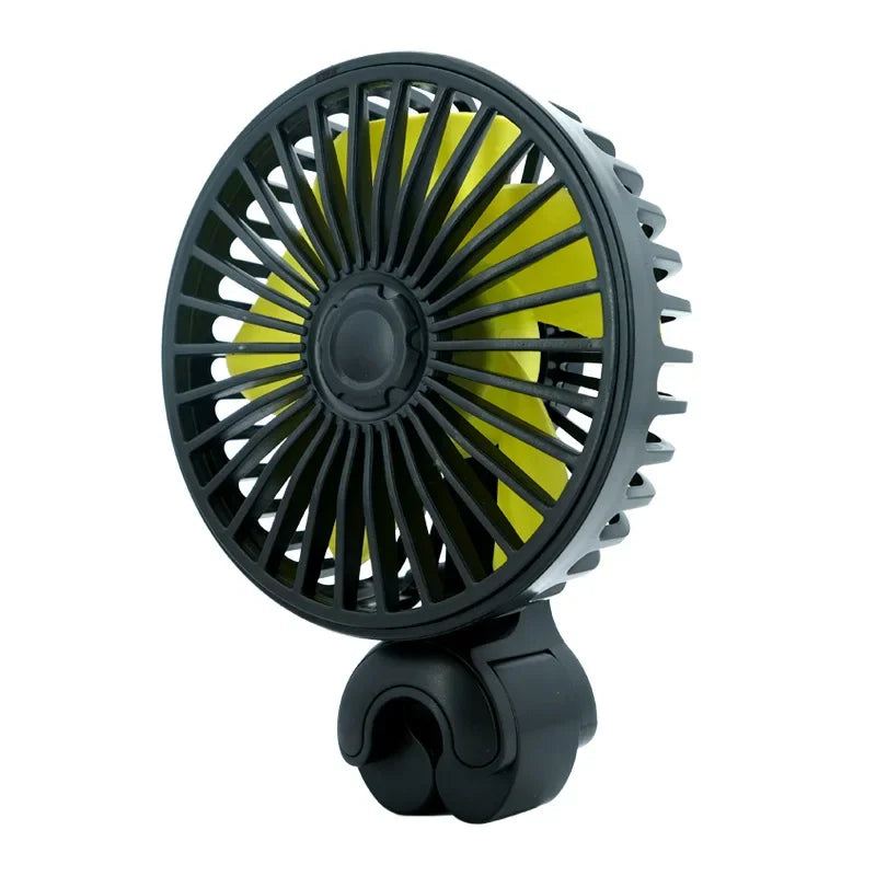 EAFC Mini Car Fan 360 Degree Rotating Cooling Wind Low Noise Summer Car Air Conditioning Cold Fan Ventilation Car Home 5V USB