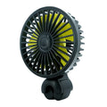 EAFC Mini Car Fan 360 Degree Rotating Cooling Wind Low Noise Summer Car Air Conditioning Cold Fan Ventilation Car Home 5V USB