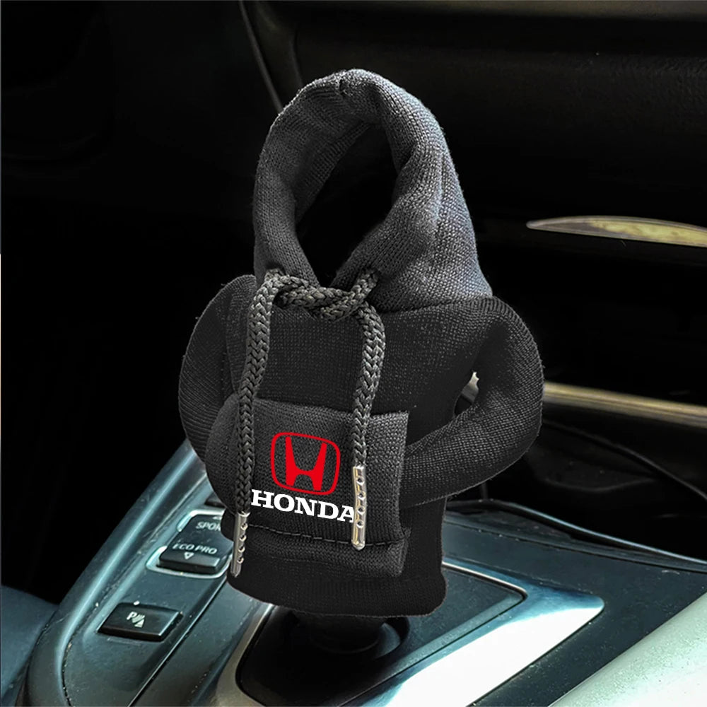 Car Hoodie Change Speed Lever Sweatshirt Handle Gear Shift Knob Cover For Honda Civic CRV Hrv Jazz CITY Accord CR-Z VTEC Vezel