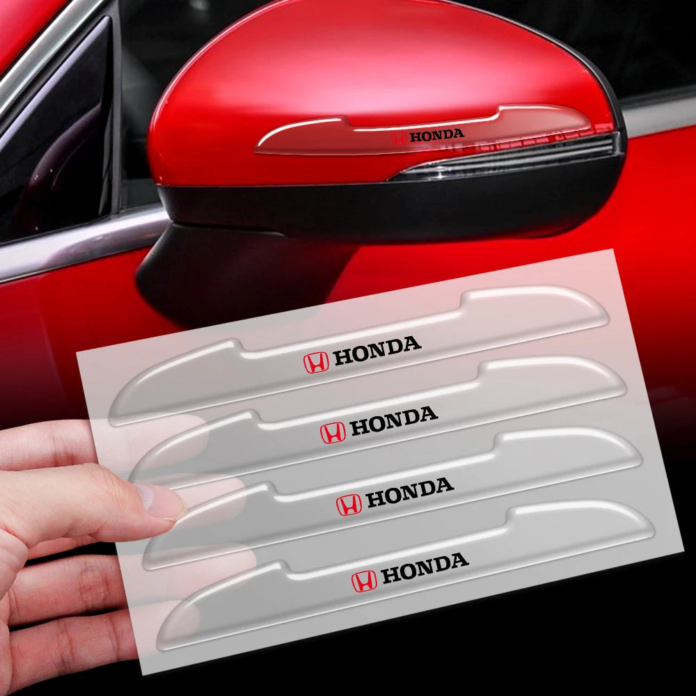 Car Door Edge Transparent Anti Scratch Protection Bumper Scuff Plate Stickers For Honda City HRV Jazz Accord Civic CRV valvecore