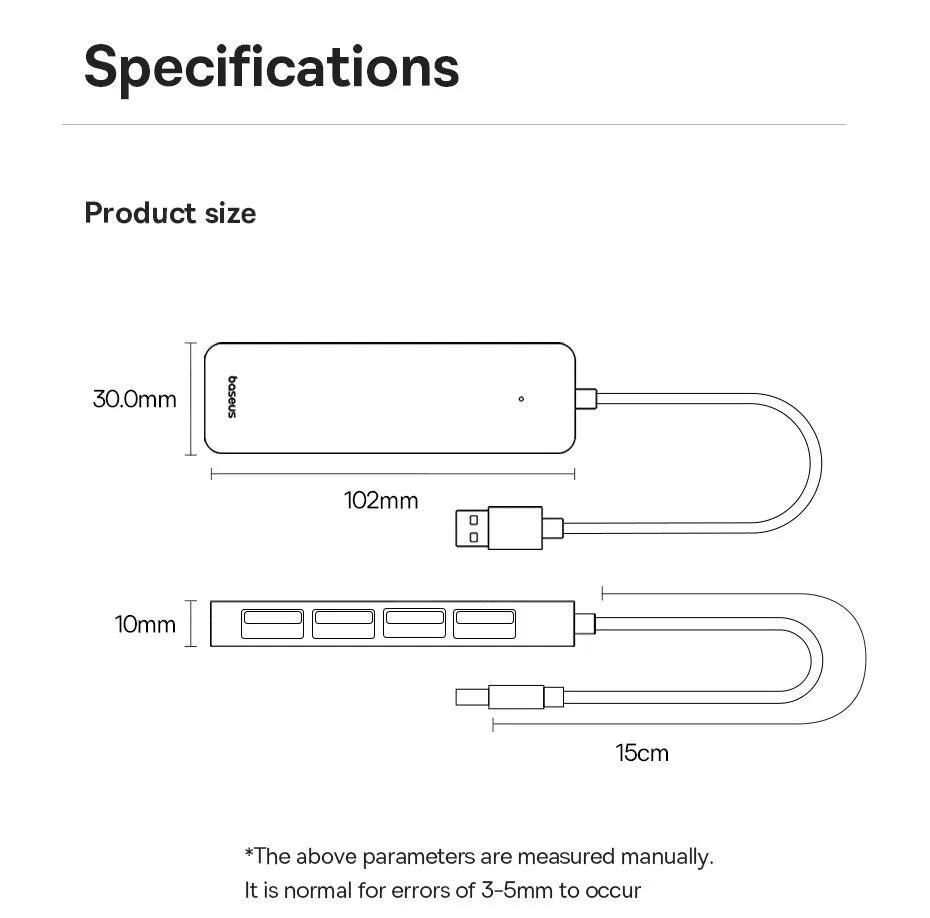 Baseus 4-Port USB 3.0 Hub